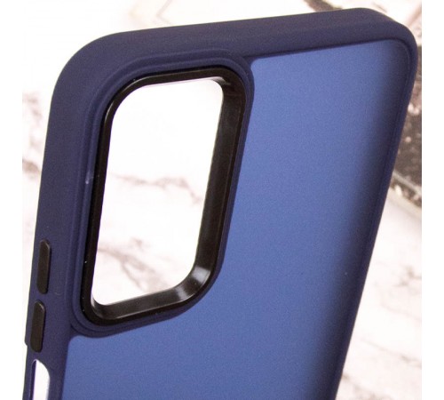 Чохол TPU+PC Lyon Frosted для Motorola Edge 50 Fusion / G85 Navy Blue Чохол TPU+PC Lyon Frosted для Motorola Edge 50 Fusion / G85 Navy Blue