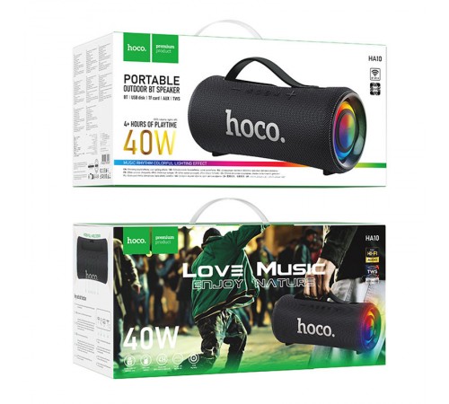 Bluetooth колонка Hoco HA10 Oleada outdoor Black