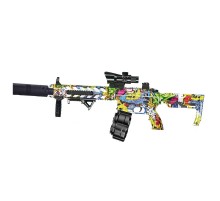 Автомат на гідрогелевих кульках (орбізах) AR15 Alphabet Green