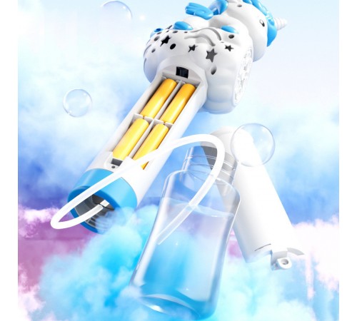 Пістолет з мильними бульбашками H055 Little Unicorn + bottle 50ml Light Blue Пістолет з мильними бульбашками H055 Little Unicorn + bottle 50ml Light Blue