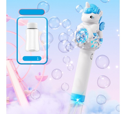 Пістолет з мильними бульбашками H055 Little Unicorn + bottle 50ml Light Blue Пістолет з мильними бульбашками H055 Little Unicorn + bottle 50ml Light Blue