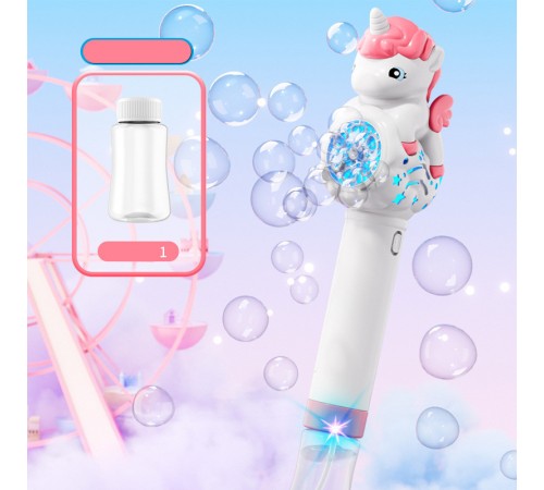 Пістолет з мильними бульбашками H055 Little Unicorn + bottle 50ml Pink Пістолет з мильними бульбашками H055 Little Unicorn + bottle 50ml Pink