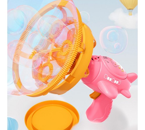 Пістолет для мильних бульбашок H035 Bubble Gun з пропелером 2in1 + bottle 250ml Pink Пістолет для мильних бульбашок H035 Bubble Gun з пропелером 2in1 + bottle 250ml Pink