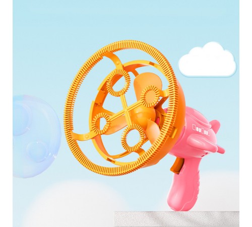 Пістолет для мильних бульбашок H035 Bubble Gun з пропелером 2in1 + bottle 250ml Pink Пістолет для мильних бульбашок H035 Bubble Gun з пропелером 2in1 + bottle 250ml Pink