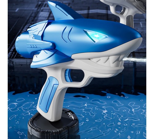 Водяний акумуляторний пістолет Shark Water Gun 185-68 (300ml) with lithium battery Blue Водяний акумуляторний пістолет Shark Water Gun 185-68 (300ml) with lithium battery Blue