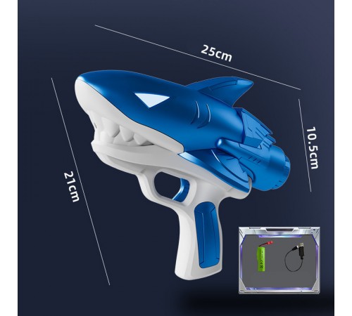 Водяний акумуляторний пістолет Shark Water Gun 185-68 (300ml) with lithium battery Blue Водяний акумуляторний пістолет Shark Water Gun 185-68 (300ml) with lithium battery Blue
