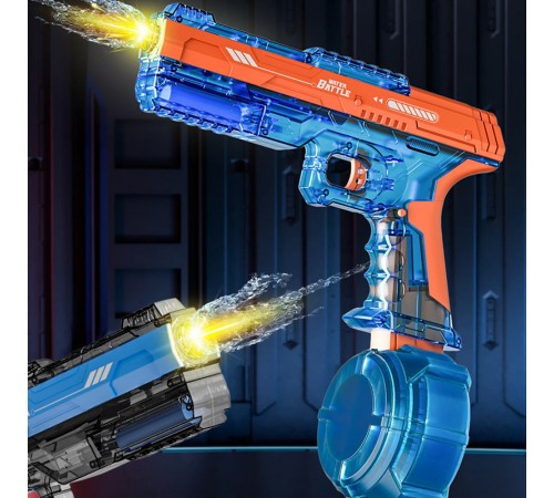 Водяний акумуляторний пістолет Water Gun 66-35 (500ml) with lithium battery Blue / Orange Водяний акумуляторний пістолет Water Gun 66-35 (500ml) with lithium battery Blue / Orange
