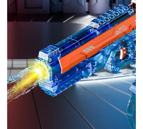 Водяний акумуляторний пістолет Water Gun 66-35 (500ml) with lithium battery Blue / Orange Водяний акумуляторний пістолет Water Gun 66-35 (500ml) with lithium battery Blue / Orange