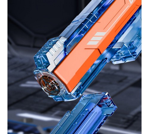 Водяний акумуляторний пістолет Water Gun 66-35 (500ml) with lithium battery Blue / Orange Водяний акумуляторний пістолет Water Gun 66-35 (500ml) with lithium battery Blue / Orange