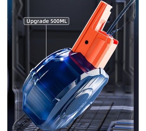 Водяний акумуляторний пістолет Water Gun 66-35 (500ml) with lithium battery Blue / Orange Водяний акумуляторний пістолет Water Gun 66-35 (500ml) with lithium battery Blue / Orange