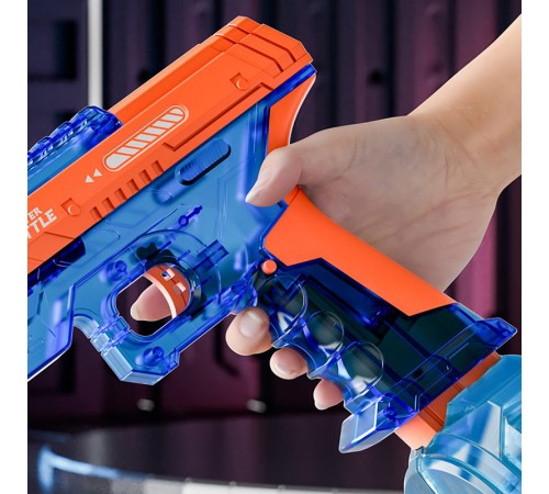 Водяний акумуляторний пістолет Water Gun 66-35 (500ml) with lithium battery Blue / Orange Водяний акумуляторний пістолет Water Gun 66-35 (500ml) with lithium battery Blue / Orange
