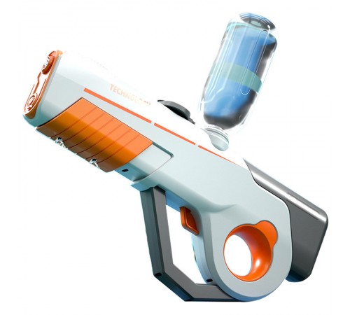 Водяний акумуляторний автомат Water Gun 8002C (600ml) with lithium battery White / Orange Водяний акумуляторний автомат Water Gun 8002C (600ml) with lithium battery White / Orange