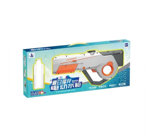 Водяний акумуляторний автомат Water Gun 8002C (600ml) with lithium battery White / Orange Водяний акумуляторний автомат Water Gun 8002C (600ml) with lithium battery White / Orange