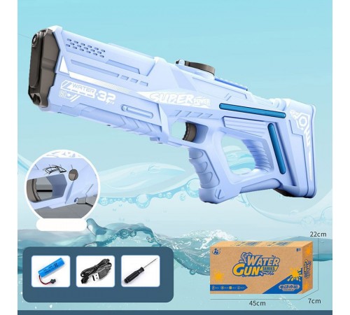 Водяний акумуляторний автомат Space Model Water Gun 9002A (750ml) with lithium battery Light Blue Водяний акумуляторний автомат Space Model Water Gun 9002A (750ml) with lithium battery Light Blue