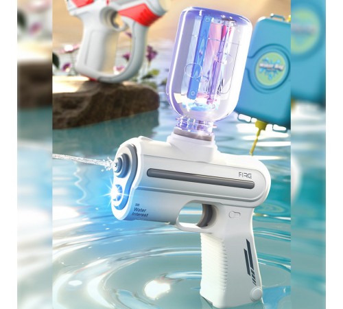 Водяний акумуляторний пістолет Water Gun 9007B (200ml) with lithium battery White Водяний акумуляторний пістолет Water Gun 9007B (200ml) with lithium battery White