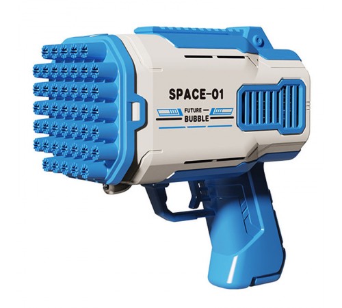 Пістолет для мильних бульбашок Bubble Gun 698-20 з насадками на 32/45 отворів 50ml Blue Пістолет для мильних бульбашок Bubble Gun 698-20 з насадками на 32/45 отворів 50ml Blue