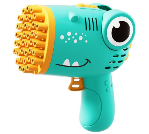 Пістолет для мильних бульбашок Dinosaur Bubble Gun з насадкою на 40 отворів 50ml Green Пістолет для мильних бульбашок Dinosaur Bubble Gun з насадкою на 40 отворів 50ml Green