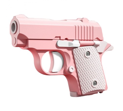 Дитячий іграшковий пістолет-антистрес Pink / White Дитячий іграшковий пістолет-антистрес Pink / White