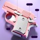 Дитячий іграшковий пістолет-антистрес Pink / White