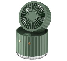 Настільний вентилятор Rapid Cooling 3in1 з водяним охолодженням і підсвічуванням 1200 mAh Green