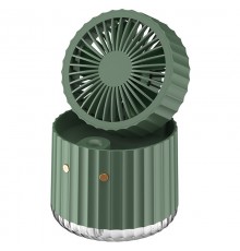 Настільний вентилятор Rapid Cooling 3in1 з водяним охолодженням і підсвічуванням 1200 mAh Green
