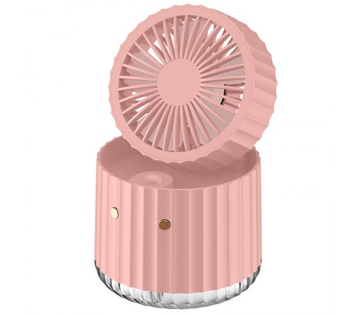 Настільний вентилятор Rapid Cooling 3in1 з водяним охолодженням і підсвічуванням 1200 mAh Pink