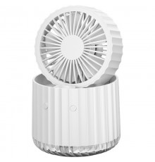 Настільний вентилятор Rapid Cooling 3in1 з водяним охолодженням і підсвічуванням 1200 mAh White