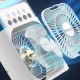 Настільний вентилятор Spray Fan-B 2in1 з регулюванням кута нахилу і водяним охолодженням White