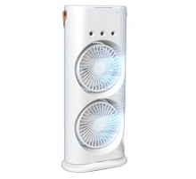 Настільний подвійний вентилятор Spray Fan 2in1 з водяним охолодженням 4000 mAh White