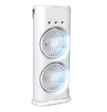 Настільний подвійний вентилятор Spray Fan 2in1 з водяним охолодженням 4000 mAh White