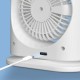 Настільний подвійний вентилятор Spray Fan 2in1 з водяним охолодженням 4000 mAh White