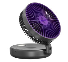 Портативний вентилятор Folding Light Fan 3in1 5000mAh Grey