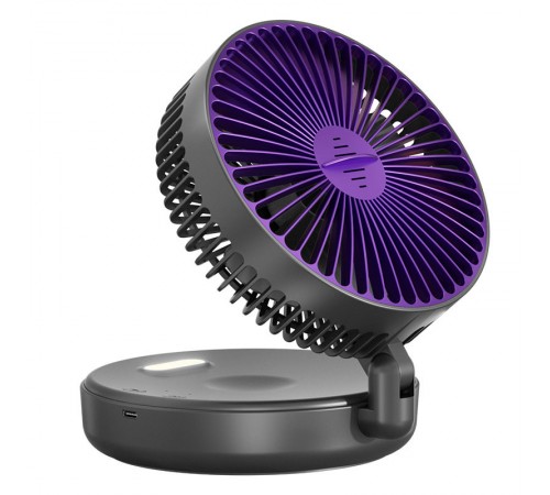Портативний вентилятор Folding Light Fan 3in1 5000mAh Grey Портативний вентилятор Folding Light Fan 3in1 5000mAh Grey