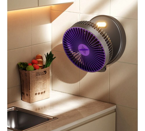 Портативний вентилятор Folding Light Fan 3in1 5000mAh Grey Портативний вентилятор Folding Light Fan 3in1 5000mAh Grey