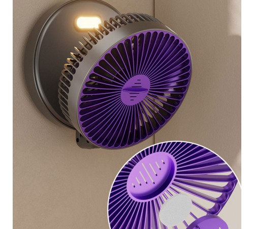 Портативний вентилятор Folding Light Fan 3in1 5000mAh Grey Портативний вентилятор Folding Light Fan 3in1 5000mAh Grey