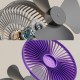 Портативний вентилятор Folding Light Fan 3in1 5000mAh Grey