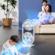 Настільний вентилятор Double head з регулюванням кута нахилу 3000 mAh White