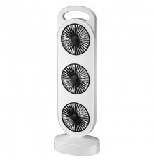 Настільний вентилятор Three Head Fan 1200 mAh Black