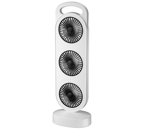 Настільний вентилятор Three Head Fan 1200 mAh Black Настільний вентилятор Three Head Fan 1200 mAh Black