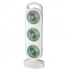 Настільний вентилятор Three Head Fan 1200 mAh Green