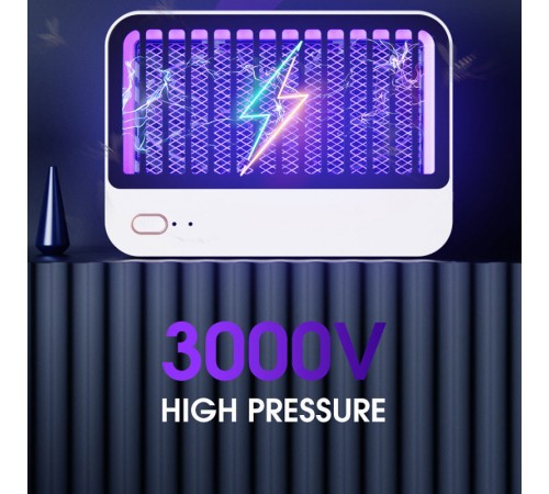 Пастка для комах з UV підсвічуванням P8 with battery 1200 mAh White Пастка для комах з UV підсвічуванням P8 with battery 1200 mAh White