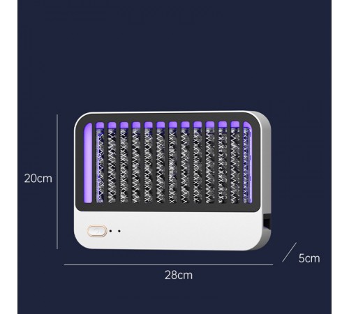 Пастка для комах з UV підсвічуванням P8 with battery 1200 mAh White Пастка для комах з UV підсвічуванням P8 with battery 1200 mAh White