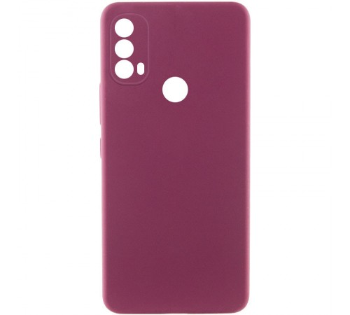 Чохол TPU GETMAN Liquid Silk Full Camera для Motorola Moto E40 Бордовий / Marsala Чохол TPU GETMAN Liquid Silk Full Camera для Motorola Moto E40 Бордовий / Marsala