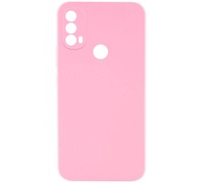 Чохол TPU GETMAN Liquid Silk Full Camera для Motorola Moto E40 Рожевий / Pink