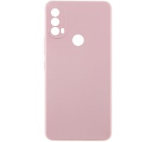 Чохол TPU GETMAN Liquid Silk Full Camera для Motorola Moto E40 Рожевий / Pink Sand