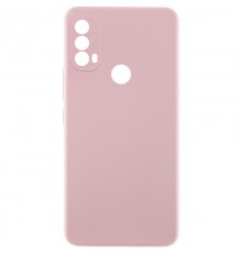 Чохол TPU GETMAN Liquid Silk Full Camera для Motorola Moto E40 Рожевий / Pink Sand