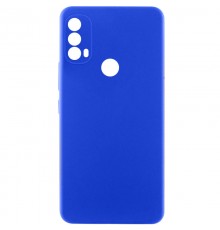 Чохол TPU GETMAN Liquid Silk Full Camera для Motorola Moto E40 Синій / Iris