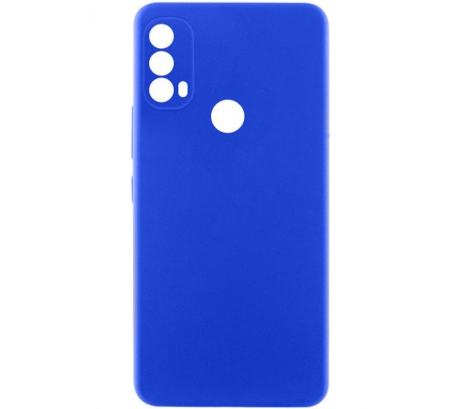 Чохол TPU GETMAN Liquid Silk Full Camera для Motorola Moto E40 Синій / Iris Чохол TPU GETMAN Liquid Silk Full Camera для Motorola Moto E40 Синій / Iris