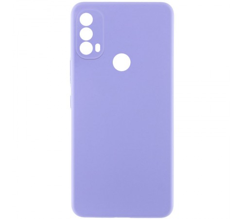 Чохол TPU GETMAN Liquid Silk Full Camera для Motorola Moto E40 Бузковий / Dasheen Чохол TPU GETMAN Liquid Silk Full Camera для Motorola Moto E40 Бузковий / Dasheen