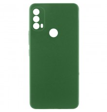 Чохол TPU GETMAN Liquid Silk Full Camera для Motorola Moto E40 Зелений / Dark green
